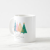 Mug Temps le plus merveilleux Noël Arbre vacances (Devant gauche)