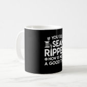 Mug Temps non bon de couture piquant de ripper de (Devant gauche)