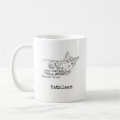 Mug Temps passé avec des chats. . . (Gauche)