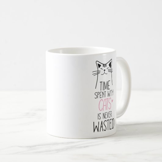 Mug Temps passé avec des chats (Devant droit)