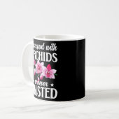 Mug Temps Passé Avec Orchidées Orchidées Orchidées Fle (Devant gauche)