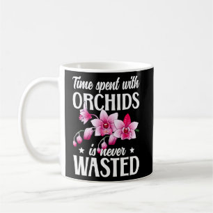 Mug Temps Passé Avec Orchidées Orchidées Orchidées Fle