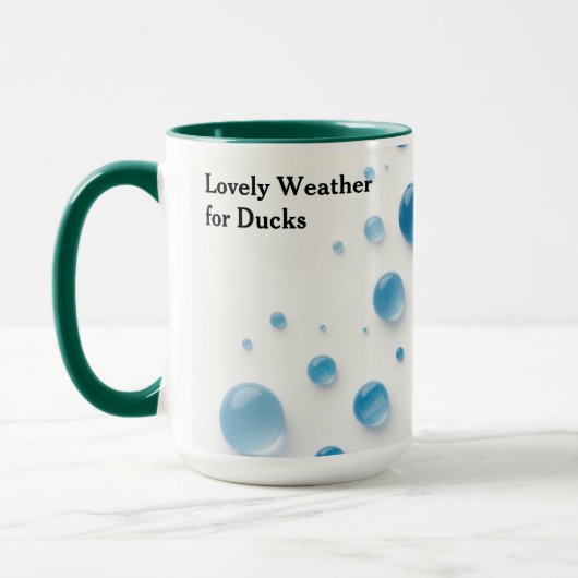 Mug Temps sur mesure charmant pour les canards aquarel (Gauche)