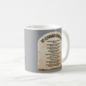 Mug Ten Commandments (Devant droit)