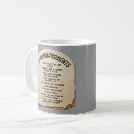 Mug Ten Commandments (Devant gauche)