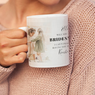Mug Tendance 2 Photo Veux-tu être ma demoiselle d'honn