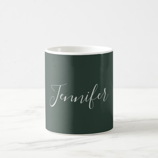 Mug Tendance Celtique Vert Gris Moderne Ajouter Votre (Centre)
