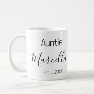 Mug Tendance faire-part Tante Tante Établi Personnel