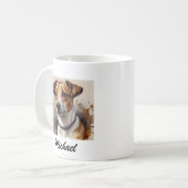 Mug Tendance Jack Russell Terrier Ajouter Votre Nom Pe (Devant gauche)