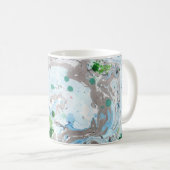 Mug Tendance Moderne Abstrait Rose Bleu Vert (Devant droit)