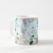 Mug Tendance Moderne Abstrait Rose Bleu Vert (Devant gauche)