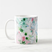 Mug Tendance Moderne Abstrait Rose Bleu Vert (Gauche)