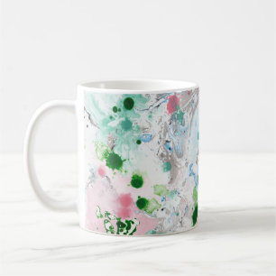 Mug Tendance Moderne Abstrait Rose Bleu Vert