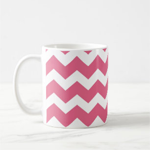 Mug Tendance moderne motif chevron rose