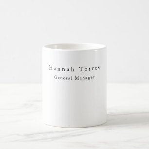 Mug Tendance Noir & Blanc Créatif Moderne