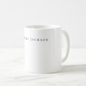 Mug Tendance Noir & Blanc Créatif Moderne (Devant droit)