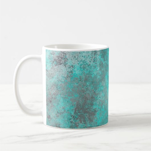 Mug Tendance Turquoise et gris (Gauche)