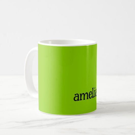 Mug Tendance Vert Clair Personnalisé (Devant gauche)