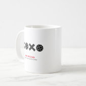 Mug Tendance XOXO Pickleball Hugs & Kisses (Devant gauche)