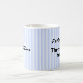 Mug Tendances de l'humour de travail bleu rayé (Centre)