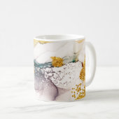 Mug tendresse pastel : tourbillons dorés art. (Devant droit)