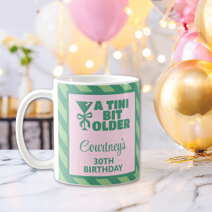 Mug Tendy Rose & Vert Un Tini Bit Ancien 30e anniversa
