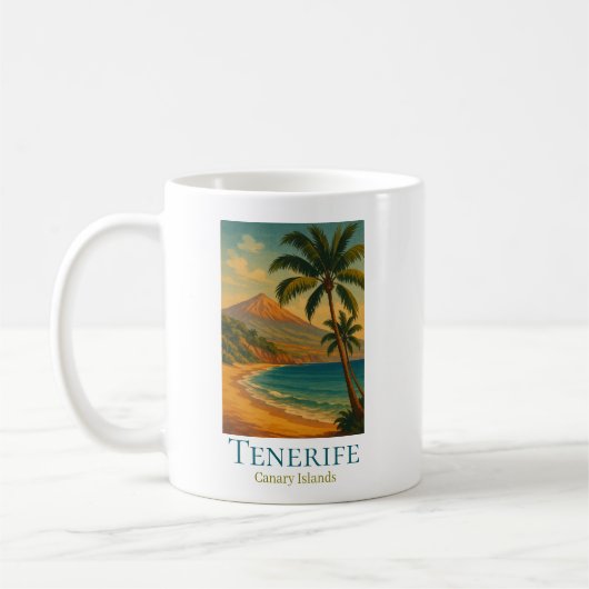 Mug Tenerife Îles Canaries Mont Teide Île Espagnole (Gauche)