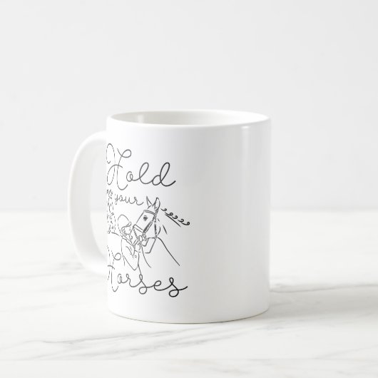 Mug Tenez vos chevaux (Devant gauche)