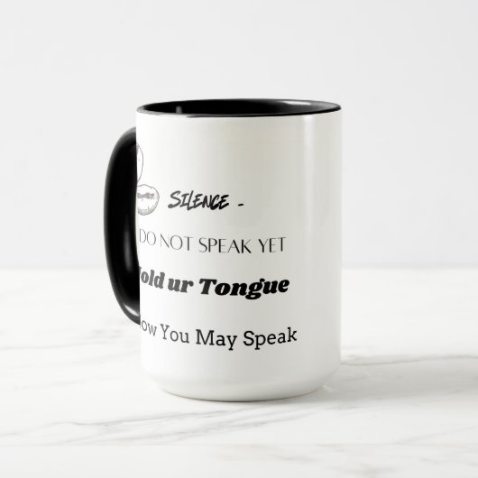 Mug Tenez votre langue (Devant gauche)