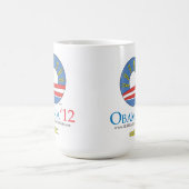 Mug Tenez votre nez et votez Obama 2012 (Centre)