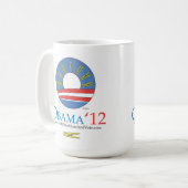 Mug Tenez votre nez et votez Obama 2012 (Devant gauche)
