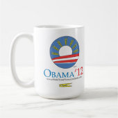 Mug Tenez votre nez et votez Obama 2012 (Gauche)