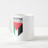 Mug Tenez-vous avec la Palestine, le drapeau et l'oliv (Devant gauche)