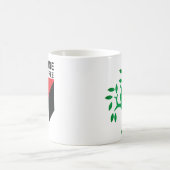 Mug Tenez-vous avec la Palestine, le drapeau et l'oliv (Centre)