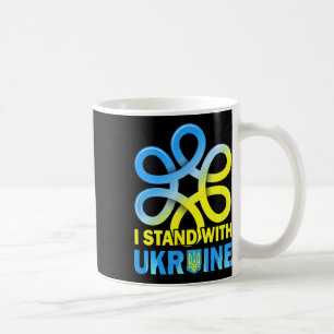 Mug Tenez-vous avec le drapeau de l'Ukraine Anti-Pouti