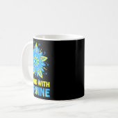 Mug Tenez-vous avec le drapeau ukrainien anti-Poutine (Devant gauche)
