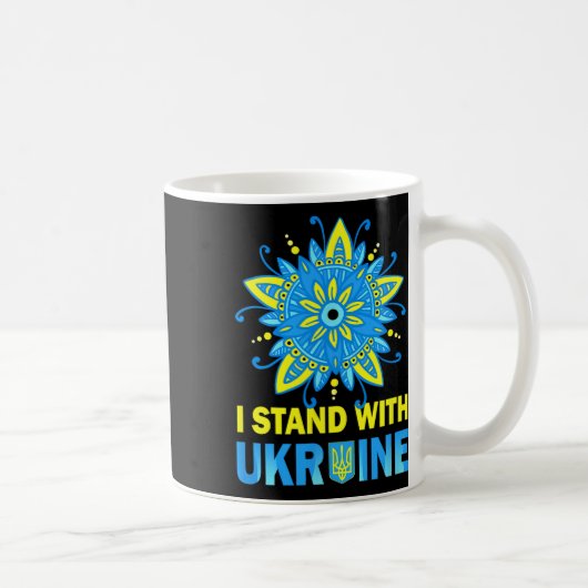 Mug Tenez-vous avec le drapeau ukrainien anti-Poutine (Droite)