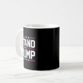 Mug Tenez-Vous Face À Trump American Flag (Drapeau Amé (Devant gauche)