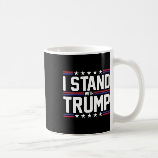 Mug Tenez-Vous Face À Trump American Flag (Drapeau Amé (Droite)
