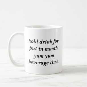 Mug Tenir la boisson pour mettre dans la bouche yum yu