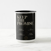 Mug Tenir La Promesse™ | Discipline de qualité & Perso (Centre)