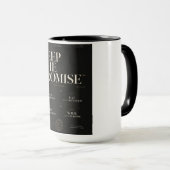 Mug Tenir La Promesse™ | Discipline de qualité & Perso (Devant droit)