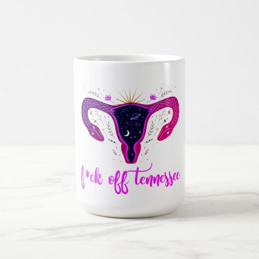 Mug Tennessee Abortion Ban Celestial Uterus protestati (Centre)