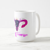 Mug Tennessee Abortion Ban Celestial Uterus protestati (Devant droit)
