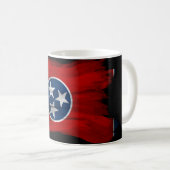 Mug Tennessee state flag brush stroke, Tennessee flag (Devant droit)