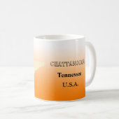 Mug - Tennessee State Map avec la ville (Devant droit)
