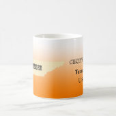 Mug - Tennessee State Map avec la ville (Centre)