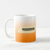 Mug - Tennessee State Map avec la ville (Gauche)