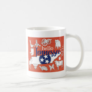 Mug Tennessee Symboles d'État volontaire Images d'État