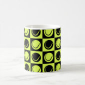 Mug Tennis Ball Checkered Seamless Pattern (Centre)